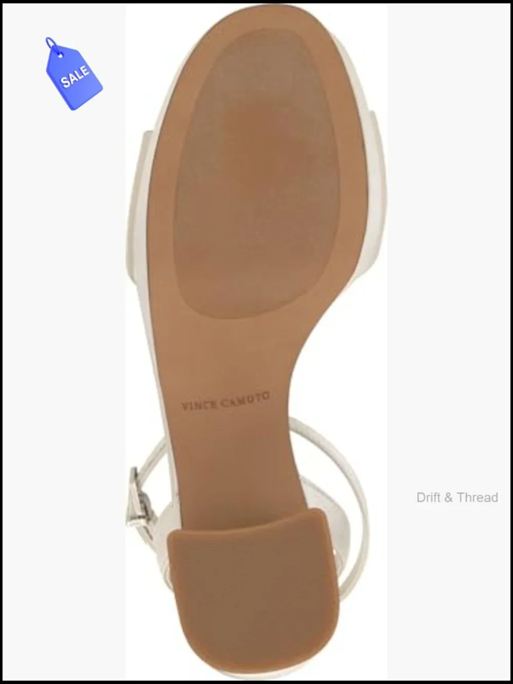 Platform Sandals with Block Heel and Ankle Strap